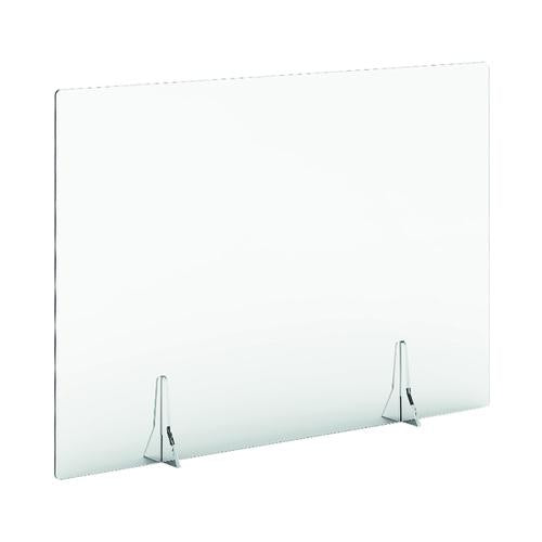 Free Standing Clear Acrylic Desk Screen