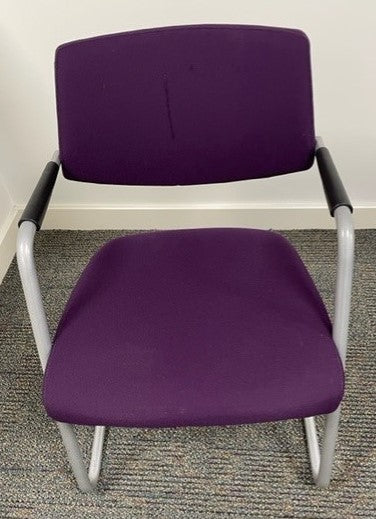 Connection Purple Grey Frame Stacking Chair