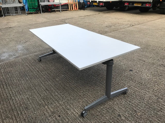 Steelcase White Folding Table