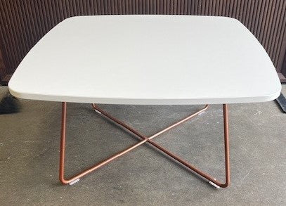 Connection Low Coffee Table + Leather Chairs