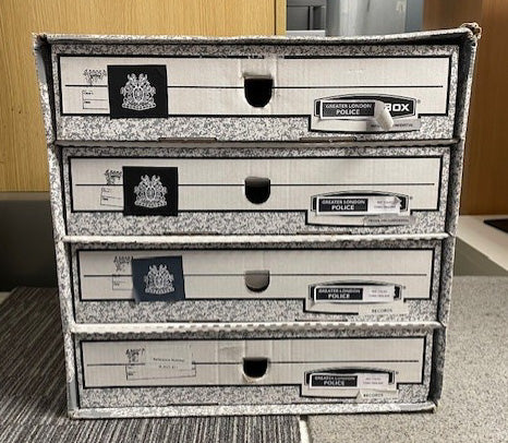 Grey 4 Draw Bankers Boxs