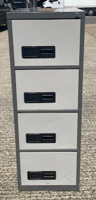 Dark Grey & Light 4 Draw Filing Cabinets