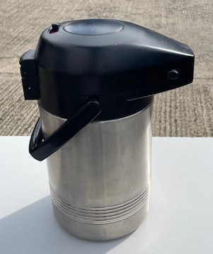 Stainless Steel & Black Vacuum Flask