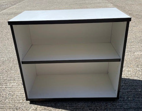 White & Black Edge Open Bookcase
