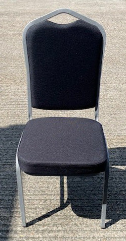 Black & Silver Banqueting Stacking Chair