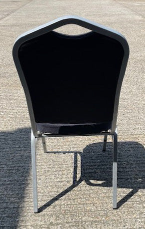 Black & Silver Banqueting Stacking Chair