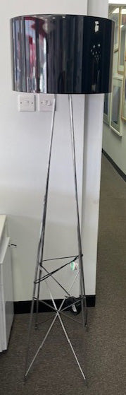 Black Shade & Chrome Uplighter