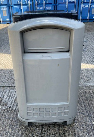 Grey Rubbermaid Recycle Bin