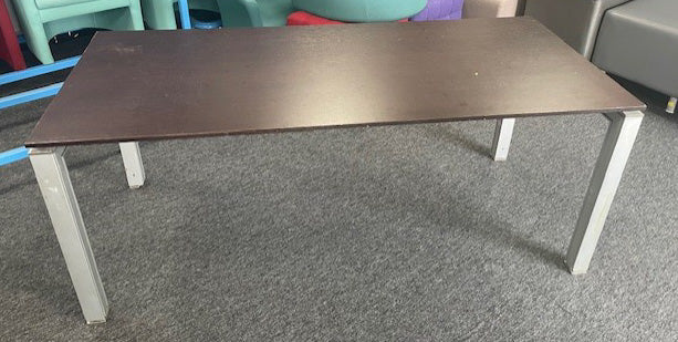 Dark Walnut Grey Leg Table