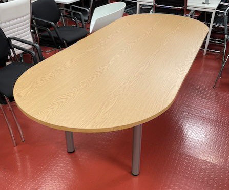 Oak Modular Leg Meeting Table