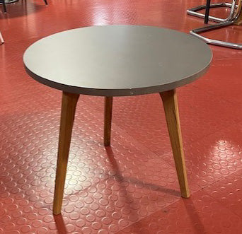 Grey Round Oak Leg Coffee Table