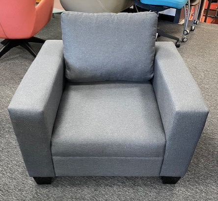 Dark Grey Square Tub Chair