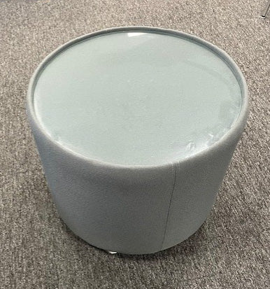 Grey & Glass Top Round Coffee Table