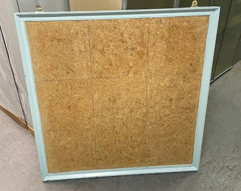Cork Noticeboard with Light Blue Wooden Frame
