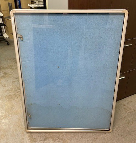 Blue Ali Frame Single Door Notice Board
