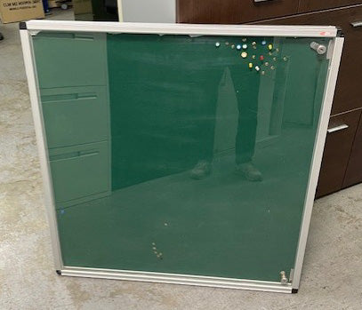 Green Ali Frame Single Door Notice Board