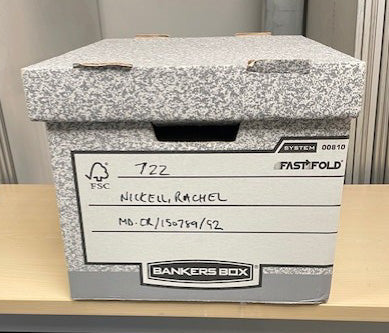 Grey Bankers Boxes
