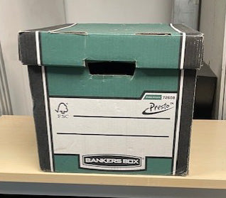 Green & Black Bankers Boxes