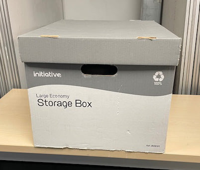 Grey & White Bankers Boxes