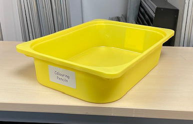Yellow Storage Boxs