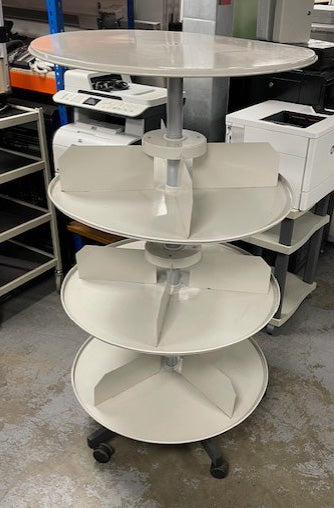 Grey 3 Tier Carousel Stand with Top