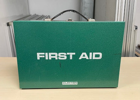 Green Metal First Aid Box