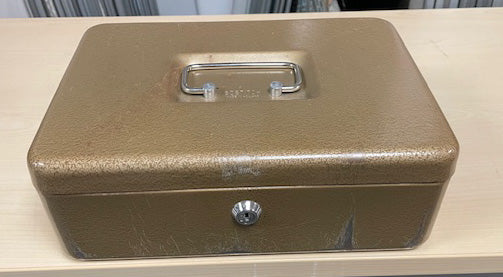 Gold Cash Box with Money Tray