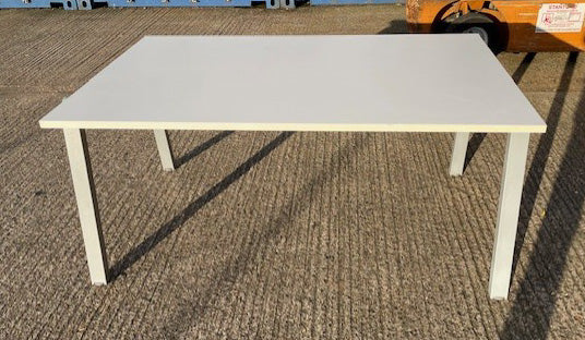 White & Grey A Frame Meeting Table