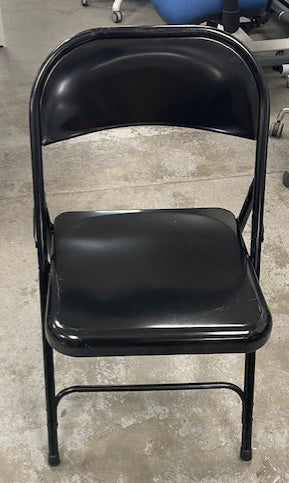 Black Metal Folding Chair