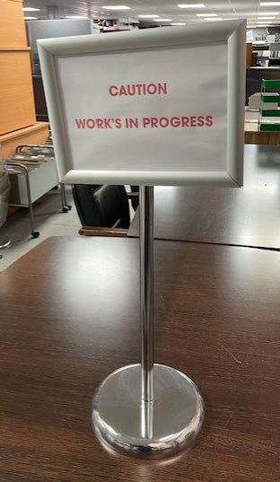 A4 Poster Stand Ajustable Hight