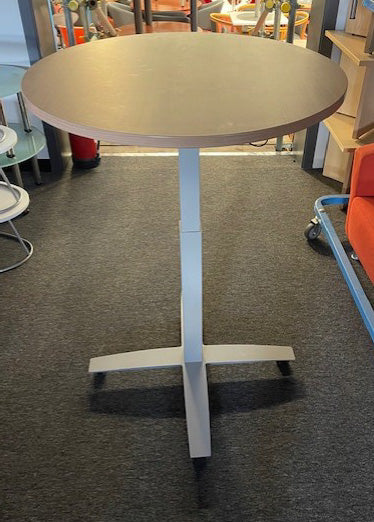 Portofino Round Height Adjustable Table on Wheels