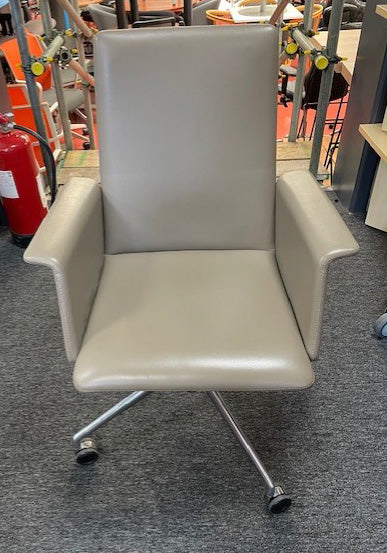 Brunner Cream Leather Executive Chair