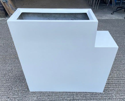White Fibreglass Planter 900 x 1000 x 350
