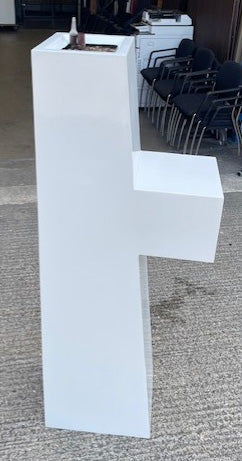 White Fibreglass Planter 1600 x 620 x 350