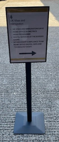 Black Metal A3 Portrait Poster Stand