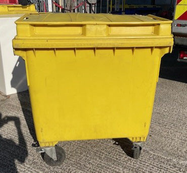 Yellow Wheelie Bin