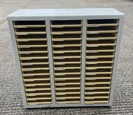 Valrex White & Cream 45 Draw Pigeon Hole Unit