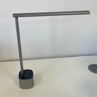 Silver Folding LED Desk Lamp with Touch Control