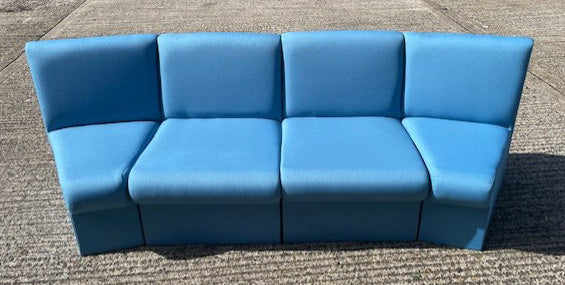 BRS Blue Curved Seating