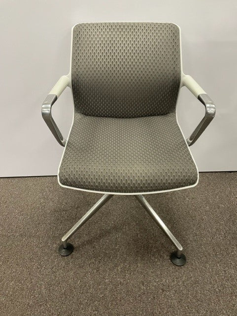 Vitra Unix White & Grey Mesh Boardroom Chair