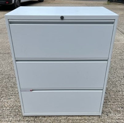 White 3 Drawer Side Filer