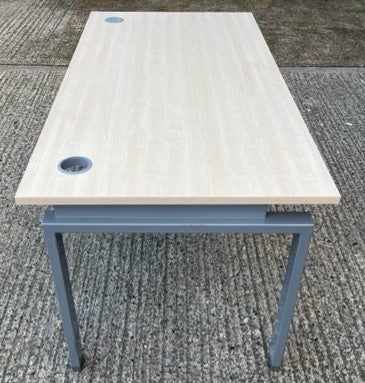 Maple Square Bench Style Leg Desk
