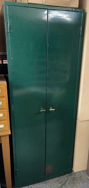 Vintage Green Tall 2 Door Storage