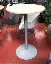 White Grey Base Poser Table