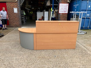 Beach Reception Desk & Curved Return