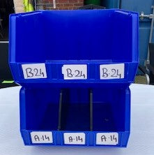 Blue Stackable Storage Box's