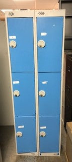 Light Blue & Grey 6 Door Locker