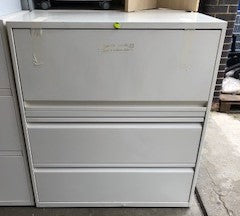 White 3 Drawer Up and Over Side Filer