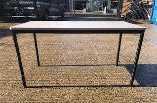 Grey Mottled Black Round Leg Table