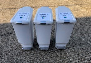 Simplehuman White Slim Pedal Bin